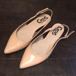 Size 8 Circus by Sam Edelman Nude Sling Back Flats